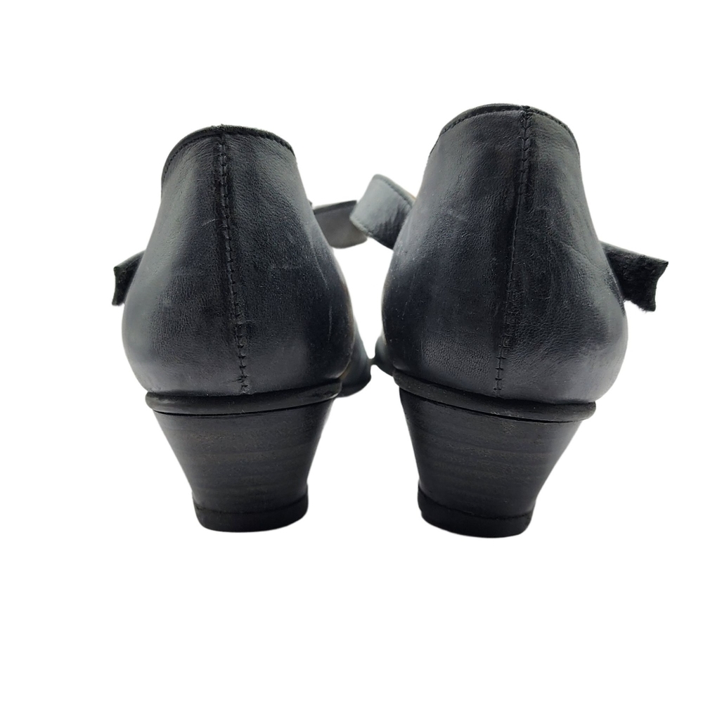 Fidji Shoes V096 velcro sandals low heel NWOB T-Strap Gray 41 - Picture 5 of 9